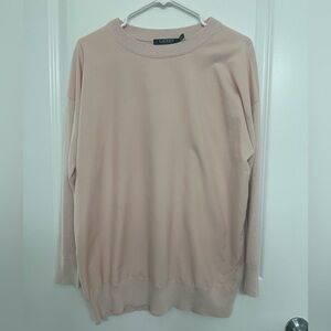 Lauren Ralph Lauren Silk Blend Blush Pink Sweater Women’s M